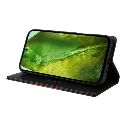 For Google Pixel 8a GQUTROBE G01 RFID Anti-theft Leather Phone Case(Black) by GQUTROBE