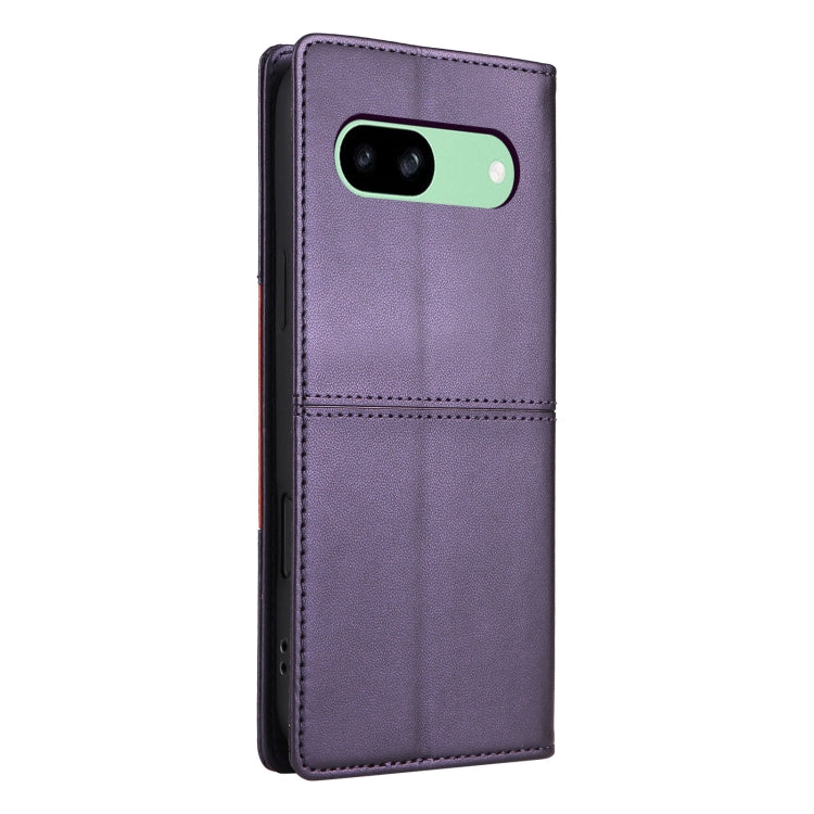 For Google Pixel 8a GQUTROBE G01 RFID Anti-theft Leather Phone Case(Purple) by GQUTROBE
