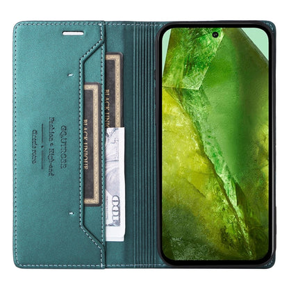 For Google Pixel 8a GQUTROBE G01 RFID Anti-theft Leather Phone Case(Green) by GQUTROBE