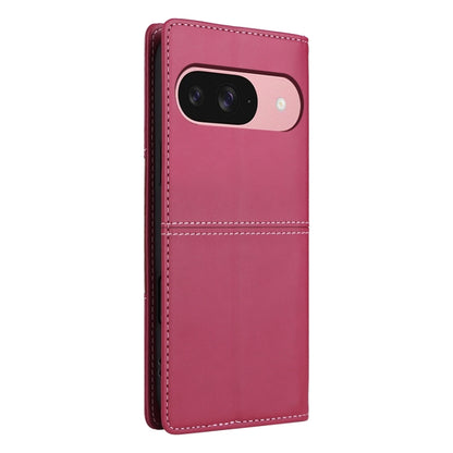 For Google Pixel 9 / 9 Pro GQUTROBE G01 RFID Anti-theft Leather Phone Case(Red) by GQUTROBE