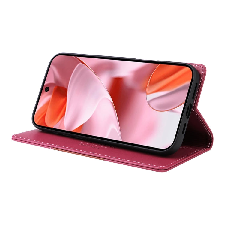 For Google Pixel 9 / 9 Pro GQUTROBE G01 RFID Anti-theft Leather Phone Case(Red) by GQUTROBE