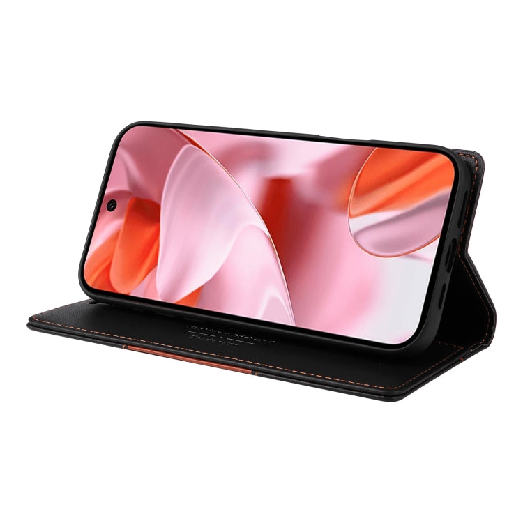 For Google Pixel 9 / 9 Pro GQUTROBE G01 RFID Anti-theft Leather Phone Case(Black) by GQUTROBE