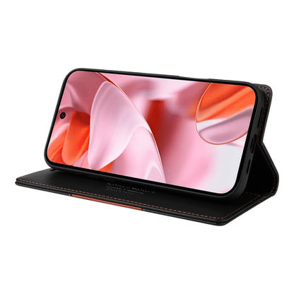 For Google Pixel 9 / 9 Pro GQUTROBE G01 RFID Anti-theft Leather Phone Case(Black) by GQUTROBE