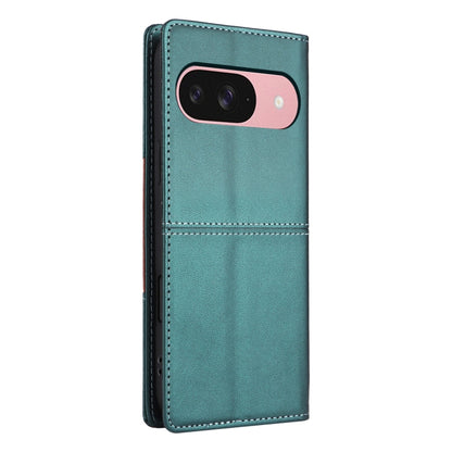 For Google Pixel 9 / 9 Pro GQUTROBE G01 RFID Anti-theft Leather Phone Case(Green) by GQUTROBE