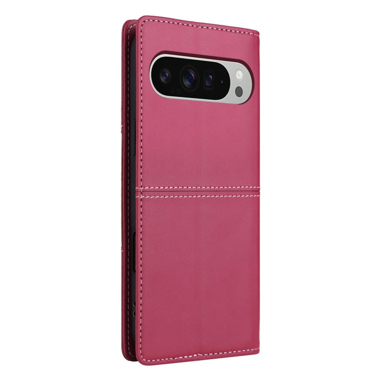 For Google Pixel 9 Pro XL GQUTROBE G01 RFID Anti-theft Leather Phone Case(Red) by GQUTROBE