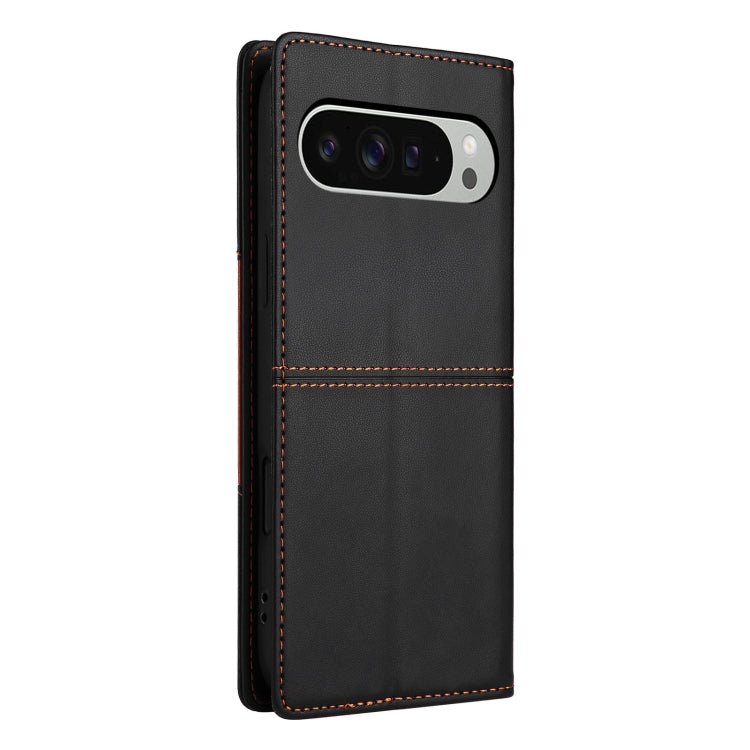 For Google Pixel 9 Pro XL GQUTROBE G01 RFID Anti-theft Leather Phone Case(Black) by GQUTROBE