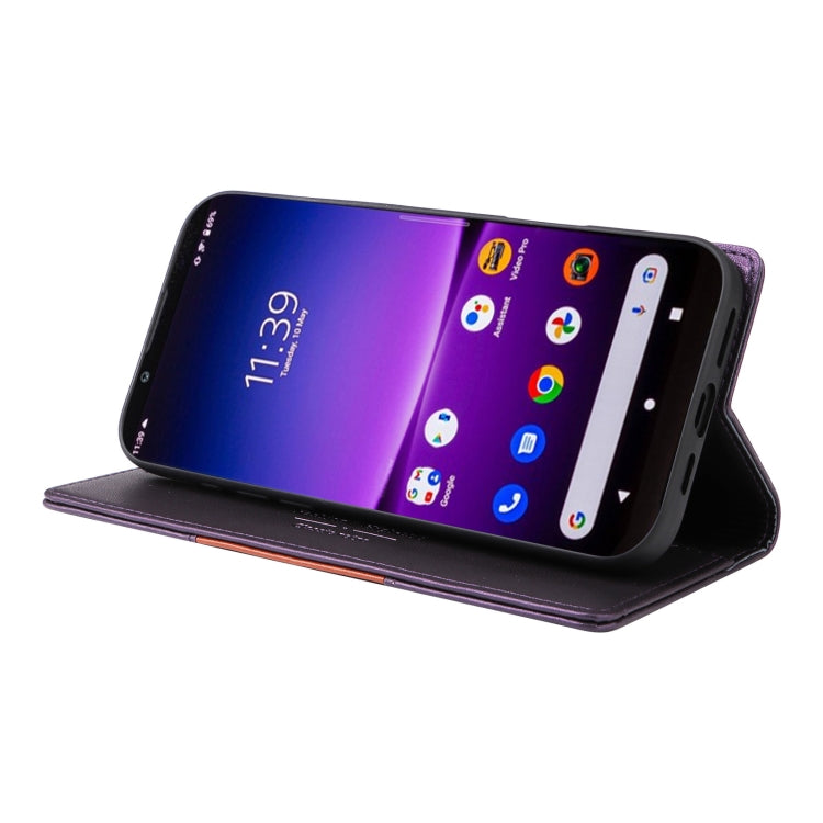 For Sony Xperia 1 IV GQUTROBE G01 RFID Anti-theft Leather Phone Case(Purple) by GQUTROBE
