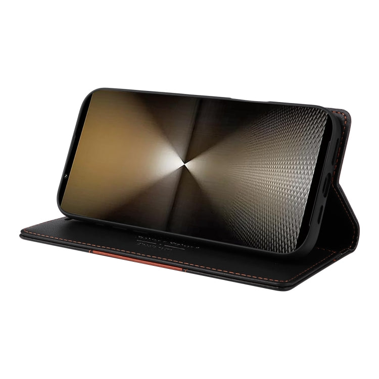 For Sony Xperia 1 VI GQUTROBE G01 RFID Anti-theft Leather Phone Case(Black) by GQUTROBE