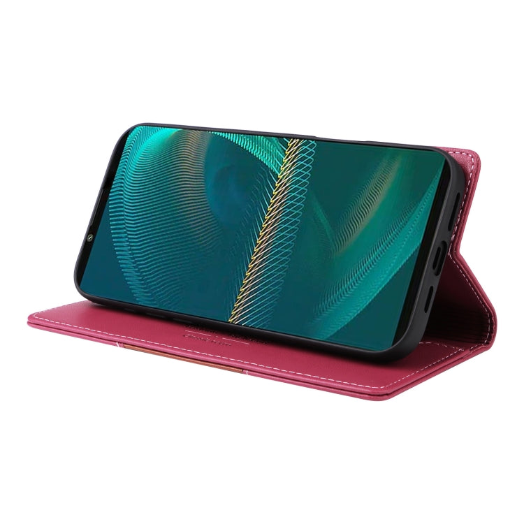 For Sony Xperia 5 III GQUTROBE G01 RFID Anti-theft Leather Phone Case(Red) by GQUTROBE