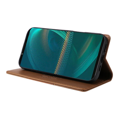 For Sony Xperia 5 III GQUTROBE G01 RFID Anti-theft Leather Phone Case(Brown) by GQUTROBE