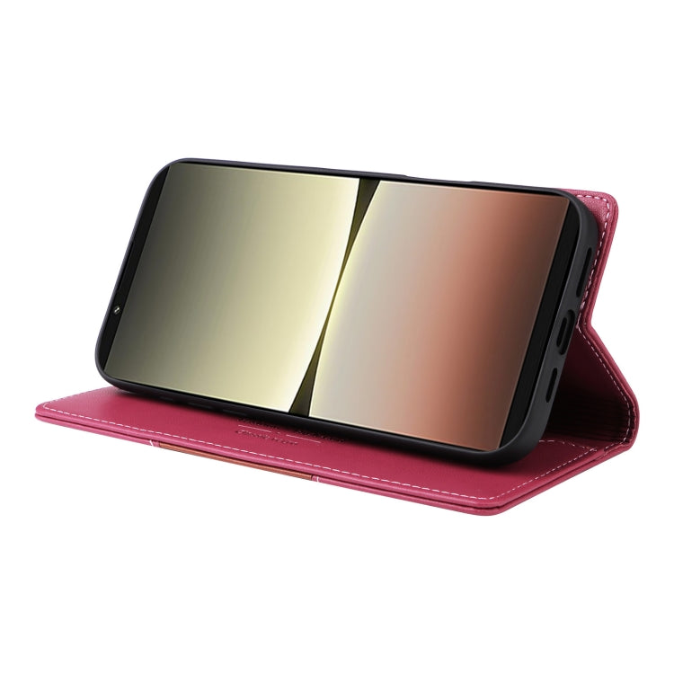 For Sony Xperia 5 IV GQUTROBE G01 RFID Anti-theft Leather Phone Case(Red) by GQUTROBE