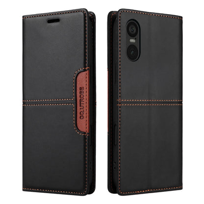 For Sony Xperia 5 VI GQUTROBE G01 RFID Anti-theft Leather Phone Case(Black) by GQUTROBE