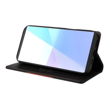 For Sony Xperia 5 VI GQUTROBE G01 RFID Anti-theft Leather Phone Case(Black) by GQUTROBE