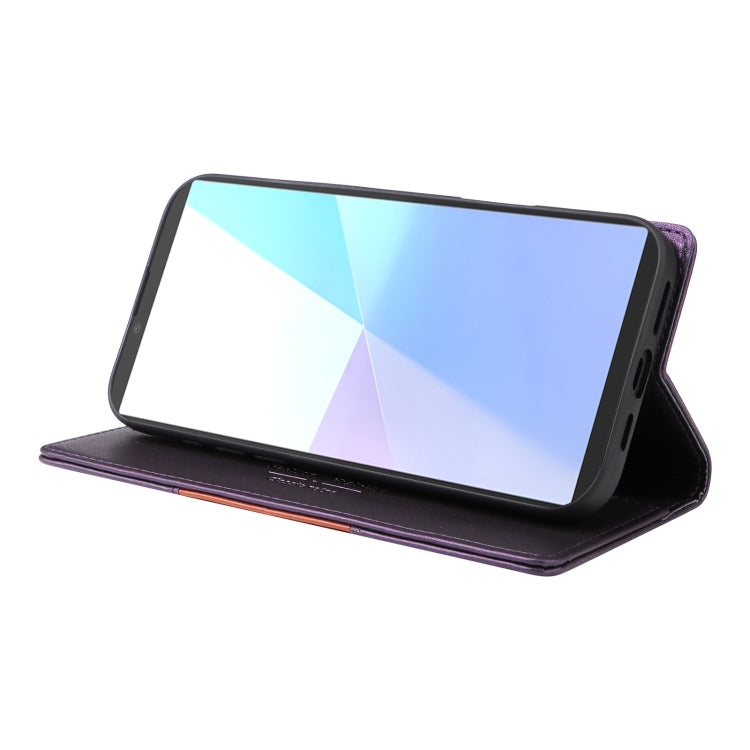 For Sony Xperia 5 VI GQUTROBE G01 RFID Anti-theft Leather Phone Case(Purple) by GQUTROBE