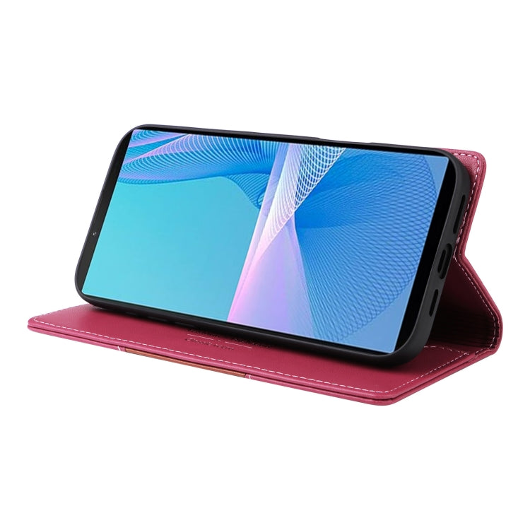 For Sony Xperia 10 III GQUTROBE G01 RFID Anti-theft Leather Phone Case(Red) by GQUTROBE