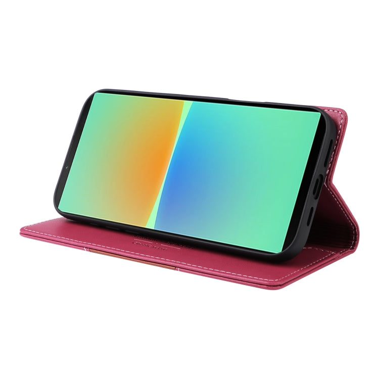 For Sony Xperia 10 IV GQUTROBE G01 RFID Anti-theft Leather Phone Case(Red) by GQUTROBE