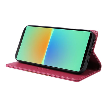 For Sony Xperia 10 IV GQUTROBE G01 RFID Anti-theft Leather Phone Case(Red) by GQUTROBE