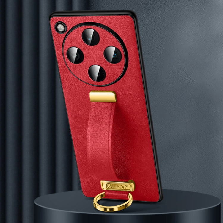 For OPPO Find X8 Pro SULADA PC + Leather Texture Skin Feel Shockproof Phone Case(Red) by SULADA