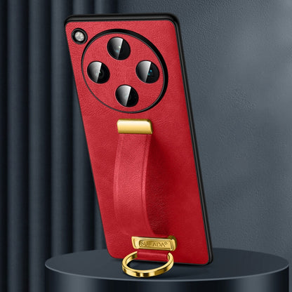 For OPPO Find X8 Pro SULADA PC + Leather Texture Skin Feel Shockproof Phone Case(Red) by SULADA