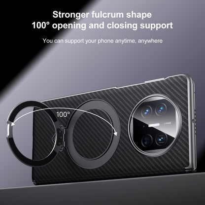 For Huawei Mate X5 / X3 SULADA Kevlar Texture MagSafe Magnetic Holder Phone Case(Black) by SULADA