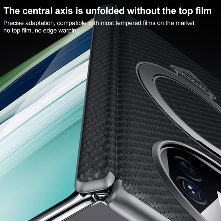 For Huawei Mate X5 / X3 SULADA Kevlar Texture MagSafe Magnetic Holder Phone Case(Black) by SULADA