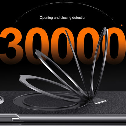 For Huawei Mate X5 / X3 SULADA Top Grain Leather MagSafe Magnetic Holder Phone Case(Purple) by SULADA