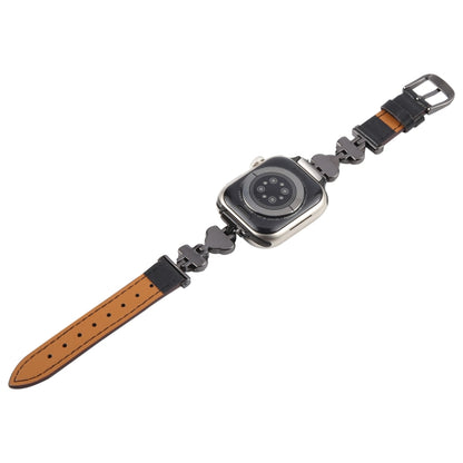 For Apple Watch 42mm / 41mm / 40mm / 38mm Microfiber Leather Diamond Slim Watch Band(Black) by bashfashion