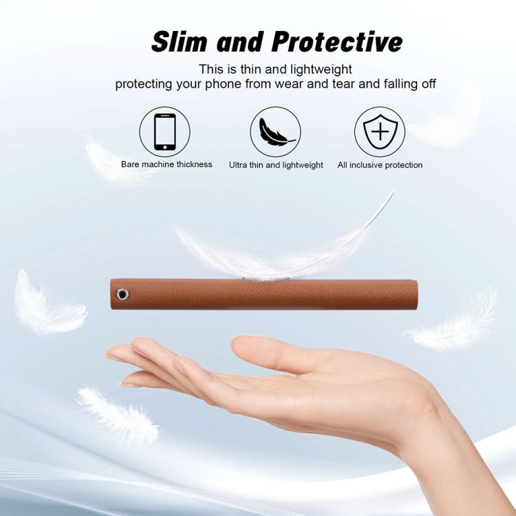 For iPhone 16e Ultra-thin Voltage Magnetic Buckle Leather Phone Case(Brown) by bashfashion