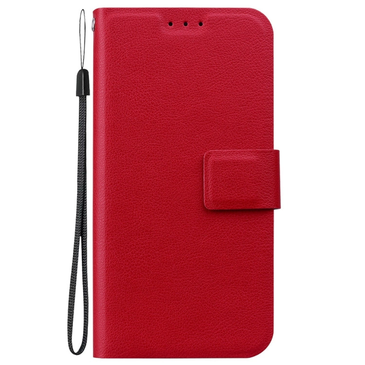 For iPhone 16e Ultra-thin Voltage Magnetic Buckle Leather Phone Case(Red) by bashfashion