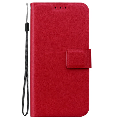 For iPhone 16e Ultra-thin Voltage Magnetic Buckle Leather Phone Case(Red) by bashfashion