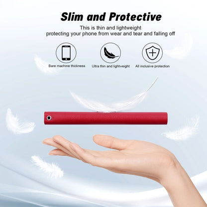 For iPhone 16e Ultra-thin Voltage Magnetic Buckle Leather Phone Case(Red) by bashfashion