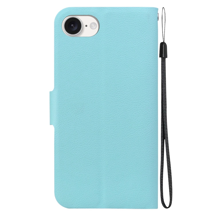 For iPhone 16e Ultra-thin Voltage Magnetic Buckle Leather Phone Case(Green) by bashfashion
