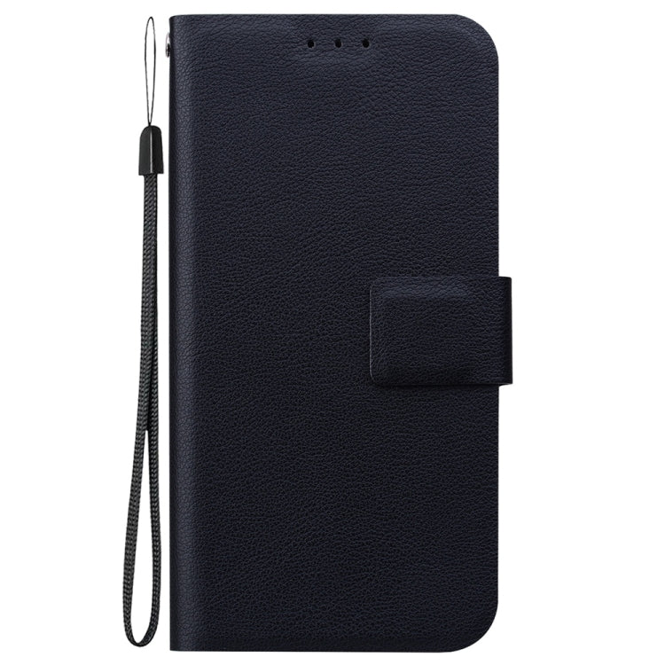 For iPhone 16e Ultra-thin Voltage Magnetic Buckle Leather Phone Case(Black) by bashfashion