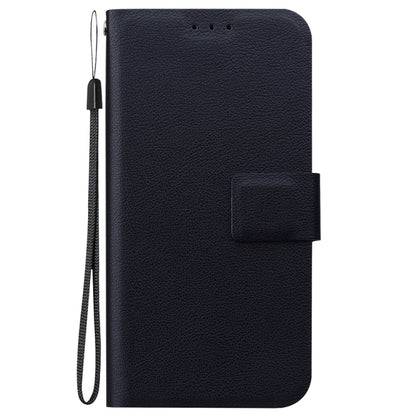 For iPhone 16e Ultra-thin Voltage Magnetic Buckle Leather Phone Case(Black) by bashfashion