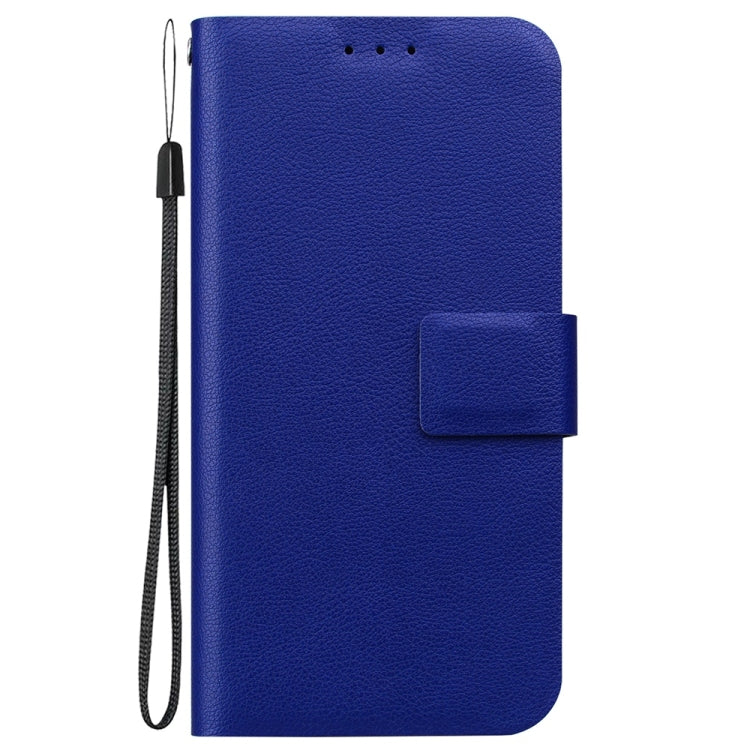 For iPhone 16e Ultra-thin Voltage Magnetic Buckle Leather Phone Case(Blue) by bashfashion