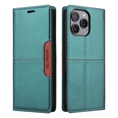 For iPhone 16 Pro GQUTROBE G01 RFID Anti-theft Leather Phone Case(Green) by GQUTROBE