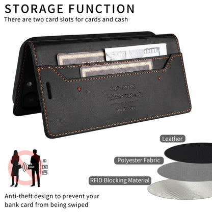 For iPhone 16 Pro Max GQUTROBE G01 RFID Anti-theft Leather Phone Case(Black) by GQUTROBE