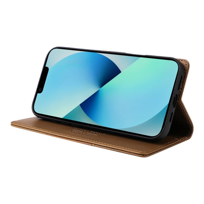 For iPhone 15 GQUTROBE G01 RFID Anti-theft Leather Phone Case(Brown) by GQUTROBE