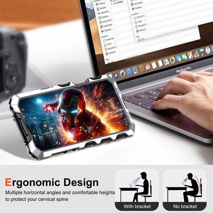 For iPhone 16 Pro R-JUST Life Waterproof Dustproof Shockproof Phone Case(Silver) by R-JUST