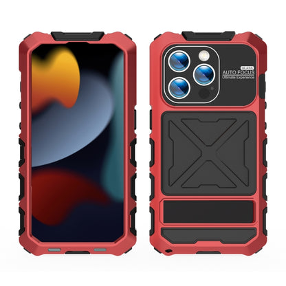 For iPhone 15 Pro Max R-JUST Life Waterproof Dustproof Shockproof Phone Case(Red) by R-JUST