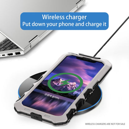 For iPhone 15 Pro R-JUST Life Waterproof Dustproof Shockproof Phone Case(Silver) by R-JUST