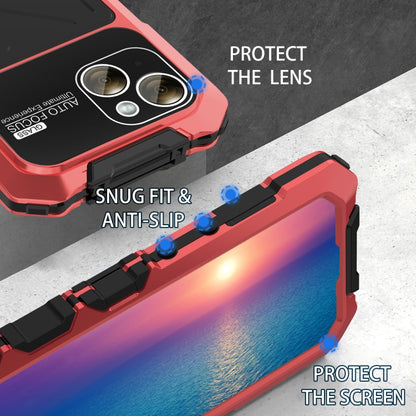 For iPhone 15 Plus R-JUST Life Waterproof Dustproof Shockproof Phone Case(Red) by R-JUST