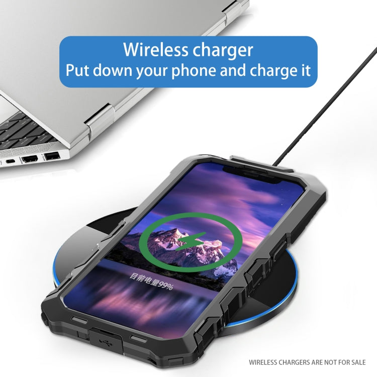 For iPhone 15 R-JUST Life Waterproof Dustproof Shockproof Phone Case(Black) by R-JUST