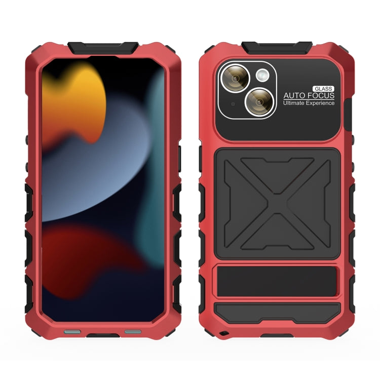 For iPhone 15 R-JUST Life Waterproof Dustproof Shockproof Phone Case(Red) by R-JUST