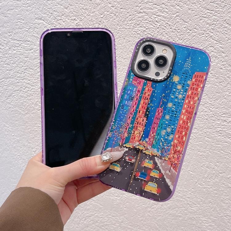 For iPhone 12 mini Simple Illustration Pattern Full Coverage Phone Case(Christmas Tree A) by bashfashion