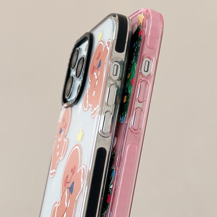 For iPhone 12 mini Simple Illustration Pattern Full Coverage Phone Case(Christmas Tree A) by bashfashion