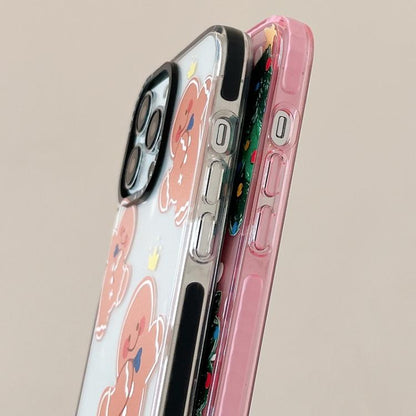 For iPhone 12 mini Simple Illustration Pattern Full Coverage Phone Case(Christmas Tree A) by bashfashion