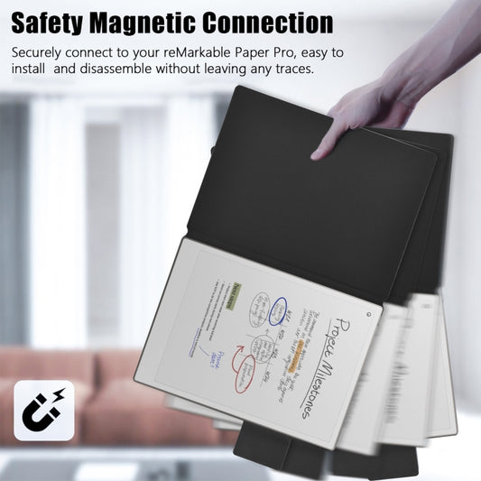 For reMarkable Paper Pro 2024 11.8 inch Imitation Original Smart Leather Tablet Case(Black) by bashfashion