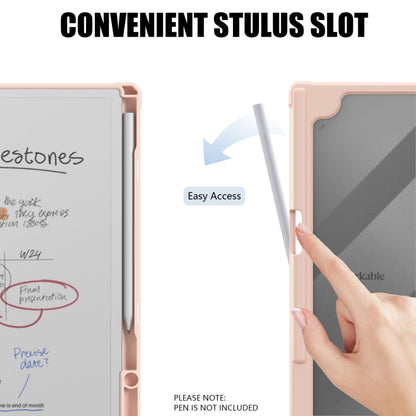 For reMarkable Paper Pro 2024 11.8 inch Acrylic PU Smart Leather Tablet Case(Pink) by bashfashion