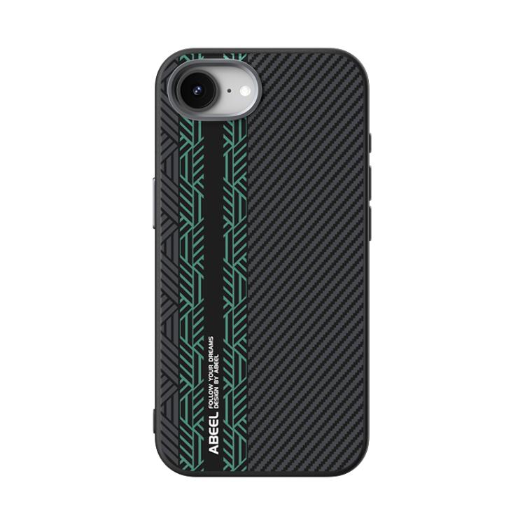 For iPhone 16e ABEEL 6D Micro Relief MagSafe Magnetic Phone Case(Green) by bashfashion